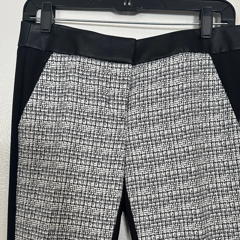 Express Black and White Plaid Pants - Picture 2 of 7